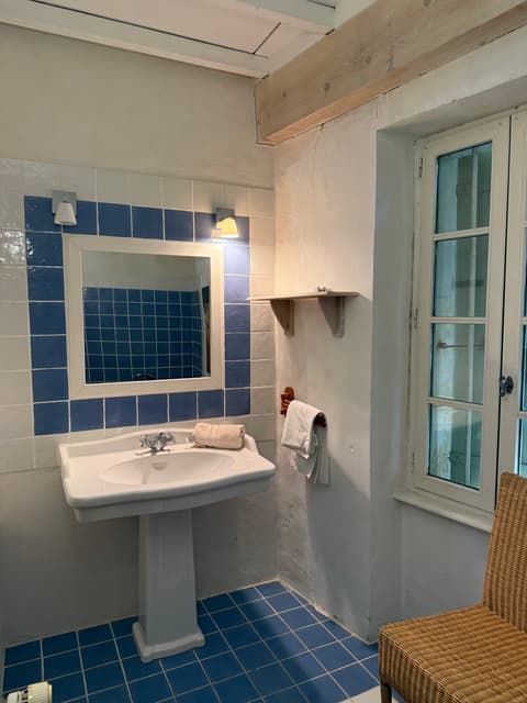 Blue bathroom