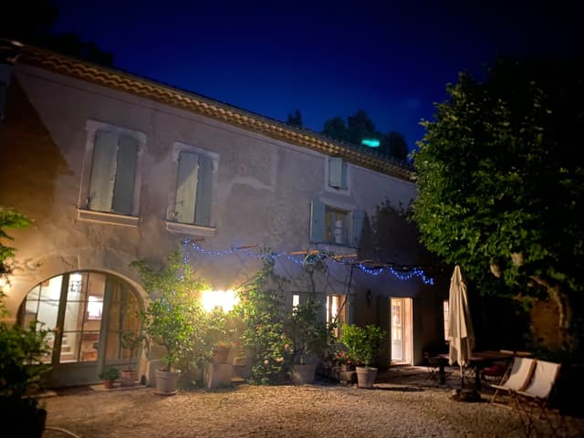 Evening in the courtyard