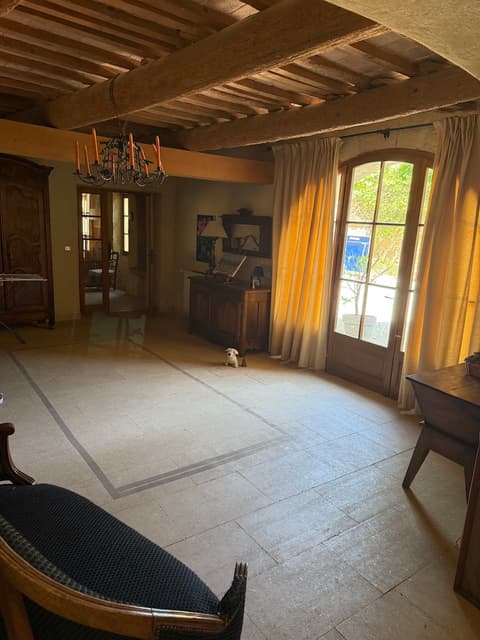 Entrance hallway with antique armoire