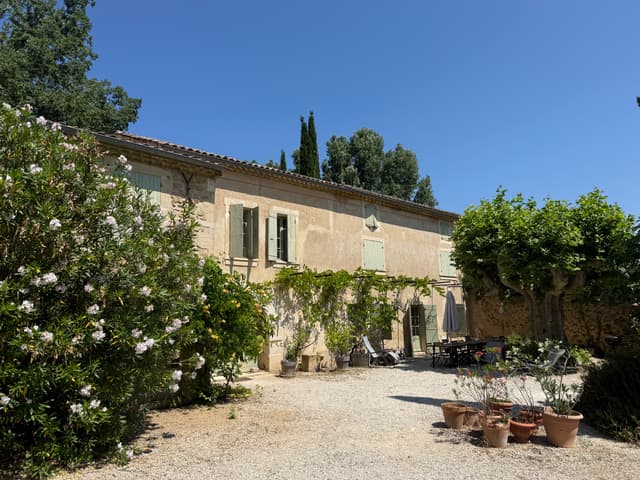 House view from the garden path