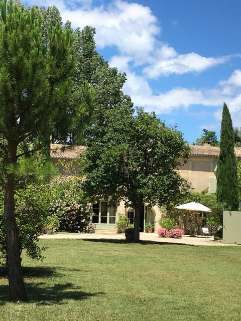 Gardens and house in summer